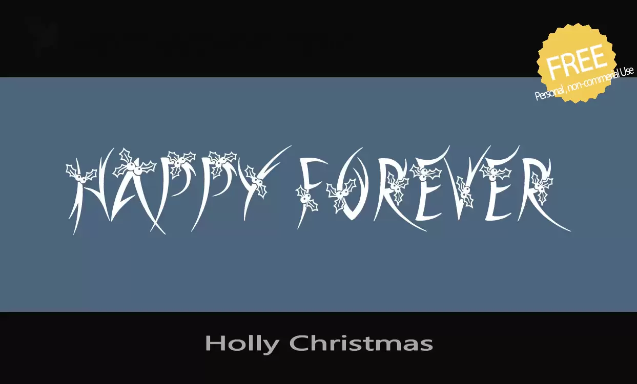 Sample of Holly-Christmas