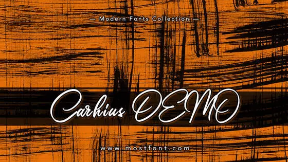 「Carhius-DEMO」字体排版图片