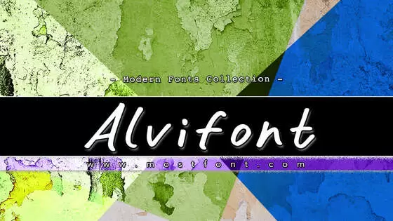「Alvifont」字体排版图片