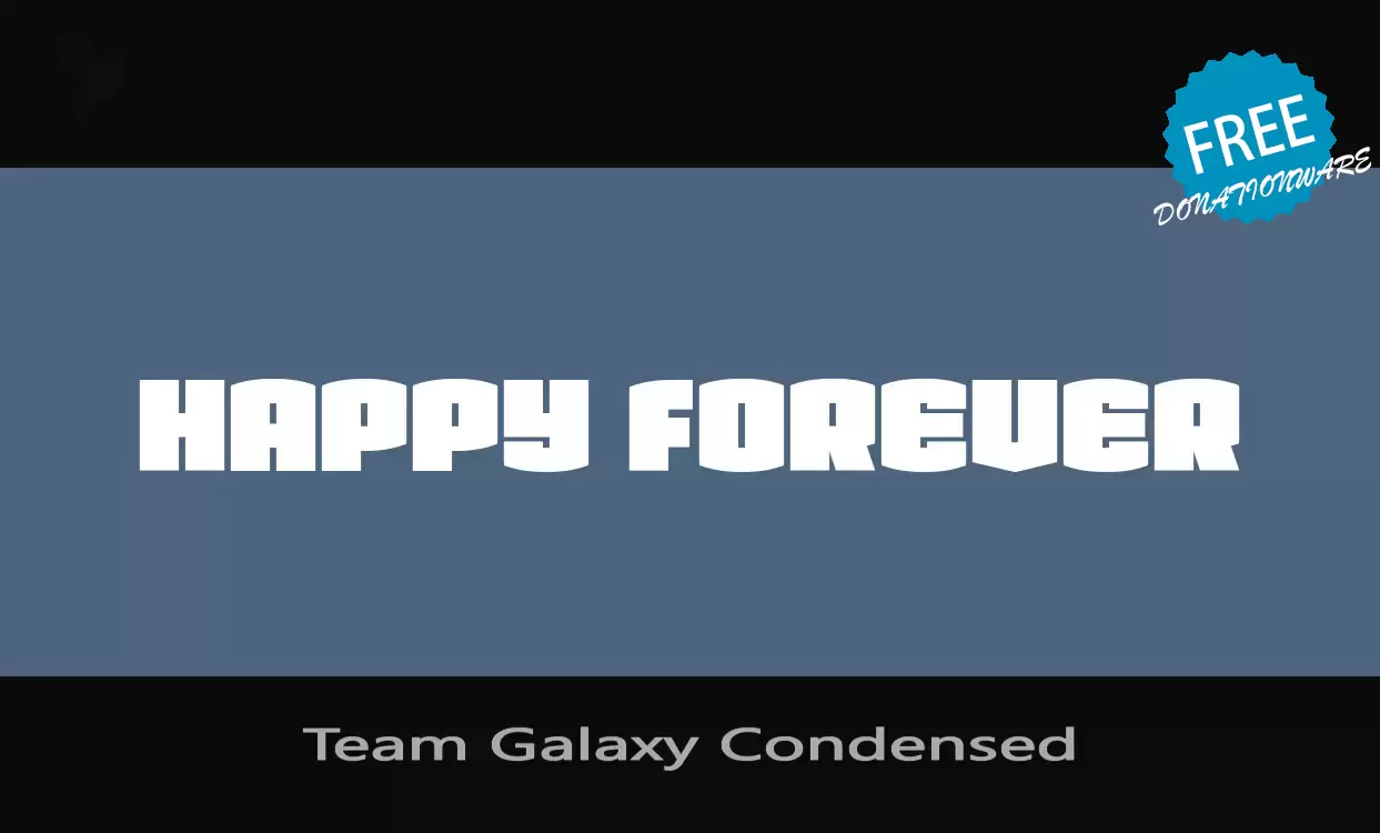 「Team-Galaxy-Condensed」字体效果图