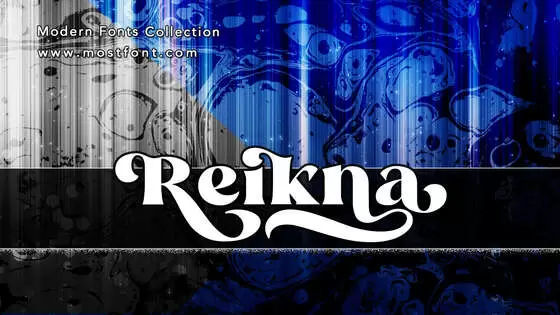 「Reikna」字体排版样式