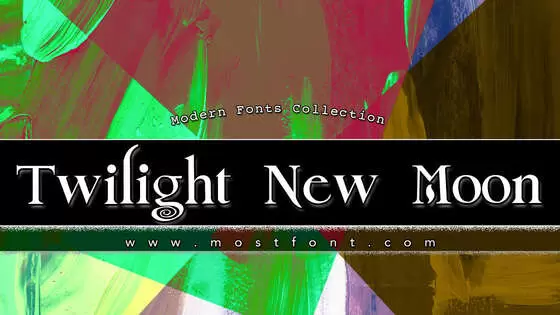 「Twilight-New-Moon」字体排版图片