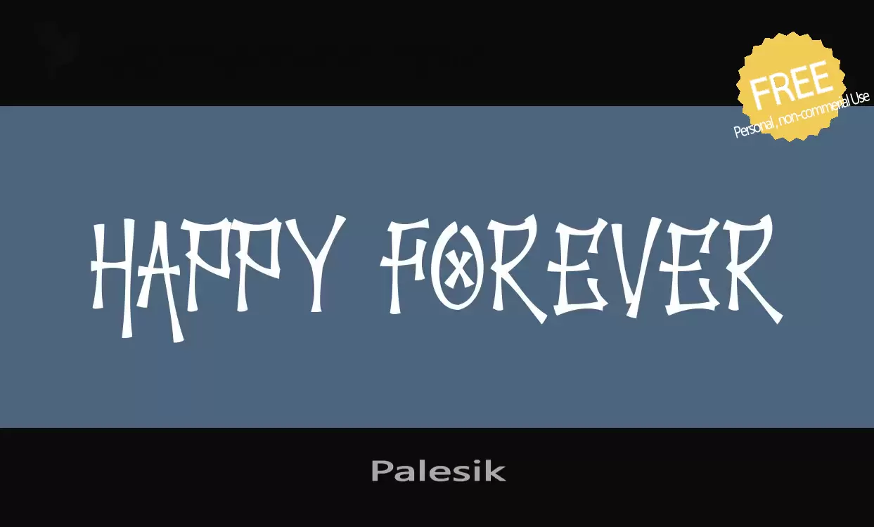 「Palesik」字体效果图