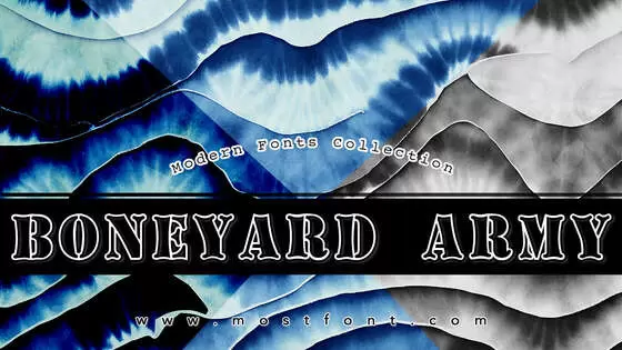 Typographic Design of Boneyard-Army