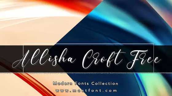 Typographic Design of Allisha-Croft-Free