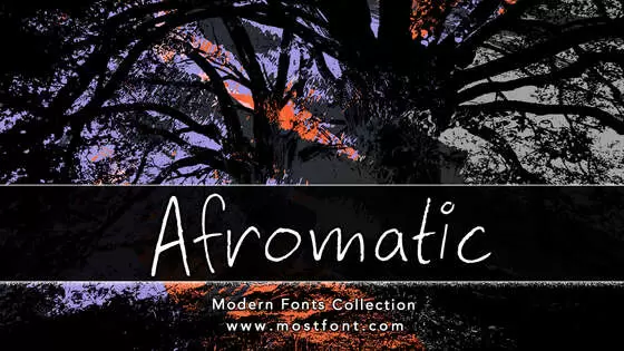 「Afromatic」字体排版样式