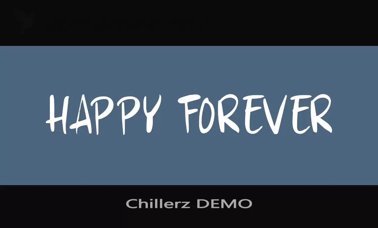 Font Sample of Chillerz-DEMO