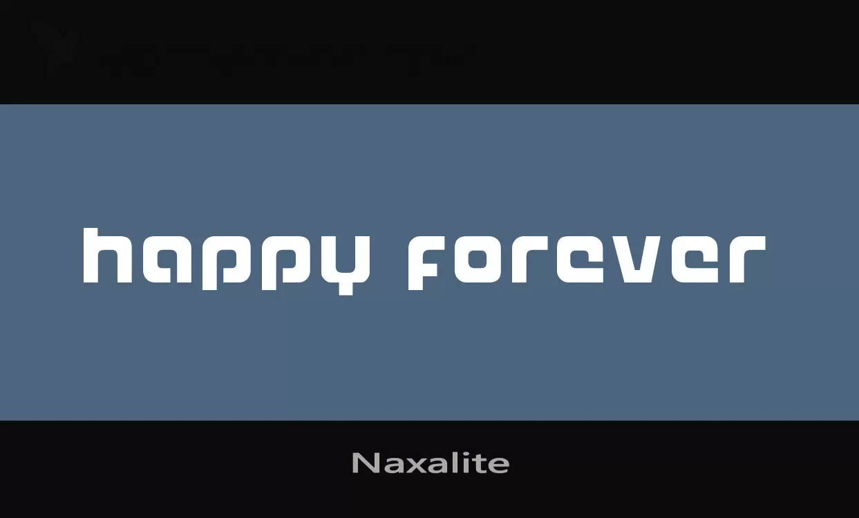 「Naxalite」字体效果图