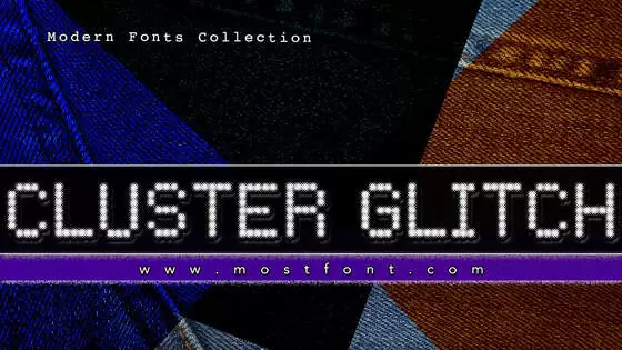 Typographic Design of CLUSTER-GLITCH