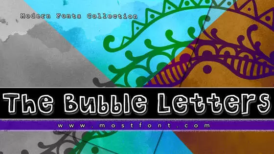 Typographic Design of The-Bubble-Letters