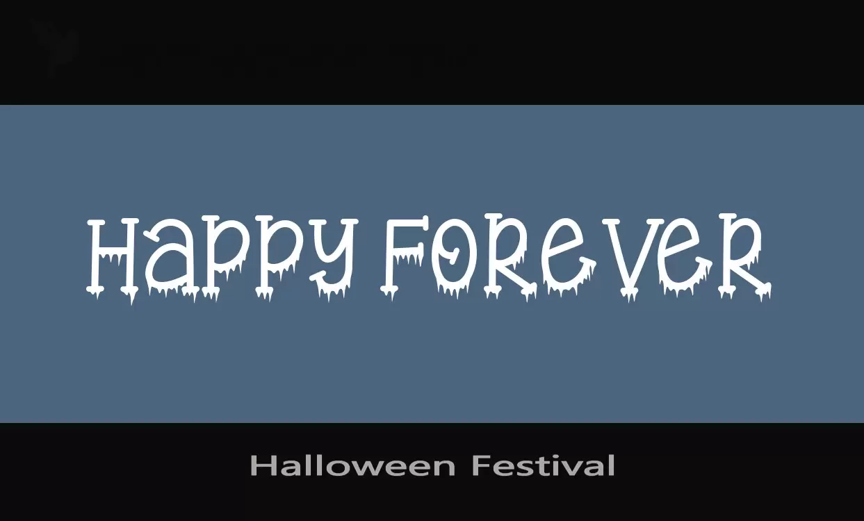 「Halloween-Festival」字体效果图