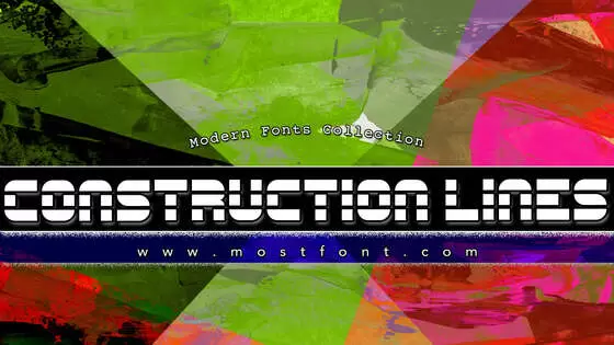 「Construction-Lines」字体排版图片