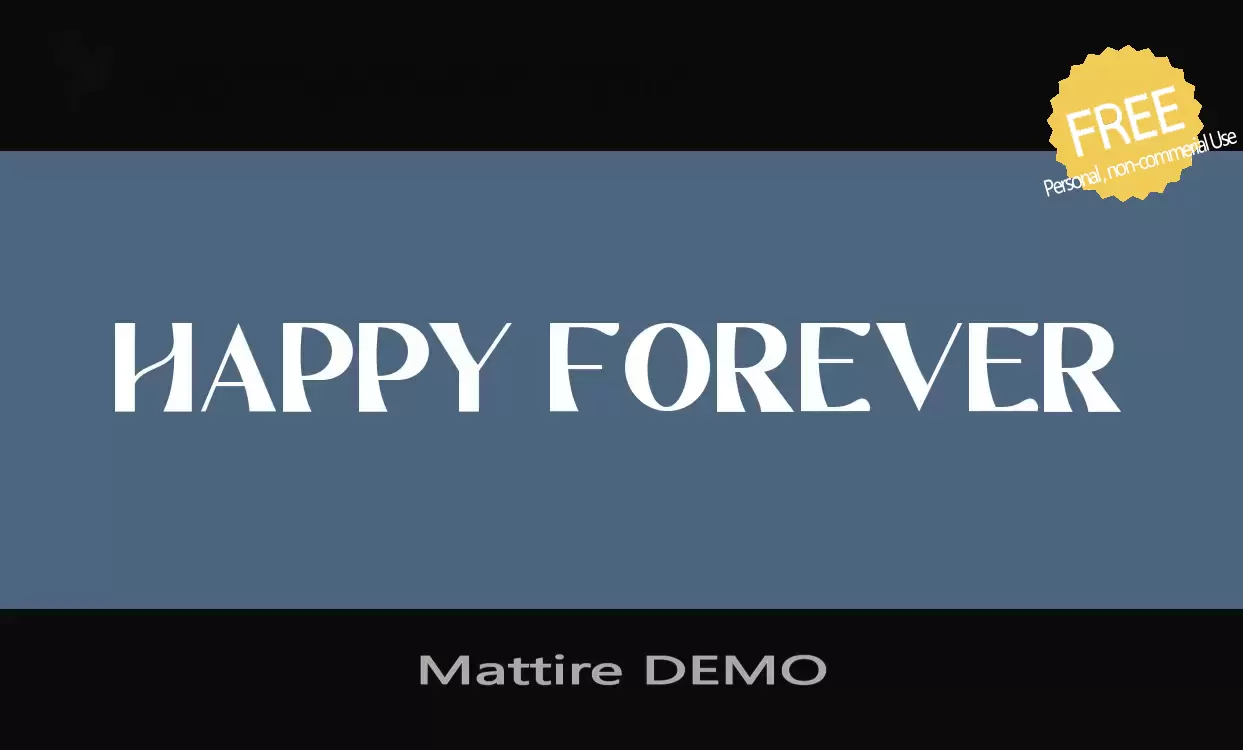 Sample of Mattire-DEMO