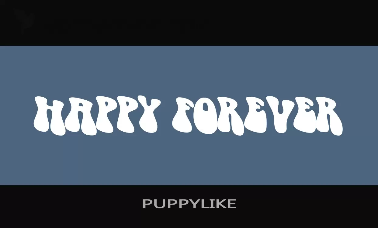 「PUPPYLIKE」字体效果图