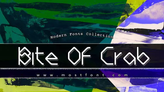 Typographic Design of Bite-Of-Crab