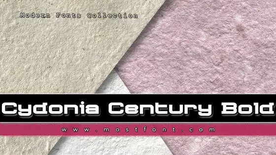 Typographic Design of Cydonia-Century-Bold