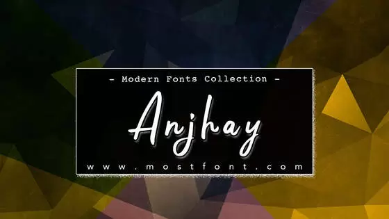 「Anjhay」字体排版图片