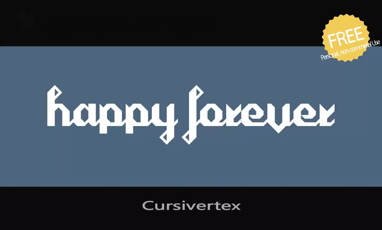 Sample of Cursivertex