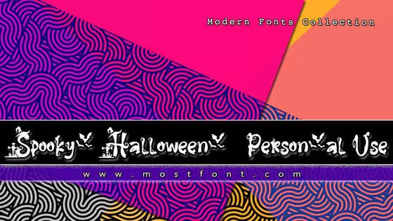 「Spooky-Halloween---Personal-Use」字体排版图片