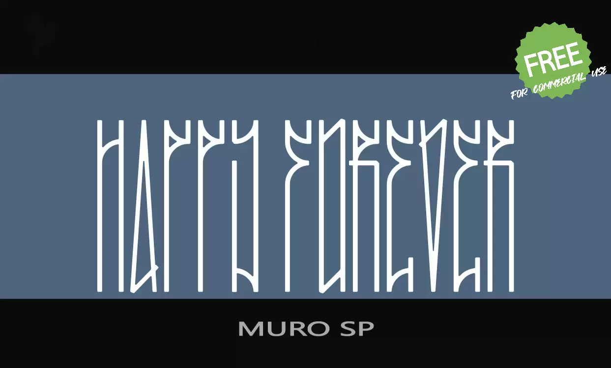 「MURO-SP」字体效果图