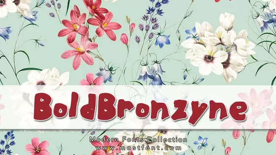 Typographic Design of BoldBronzyne