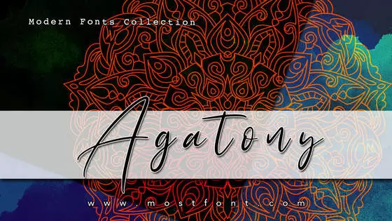 Typographic Design of Agatony