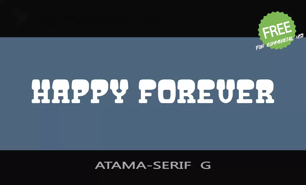 Sample of ATAMA-SERIF--G