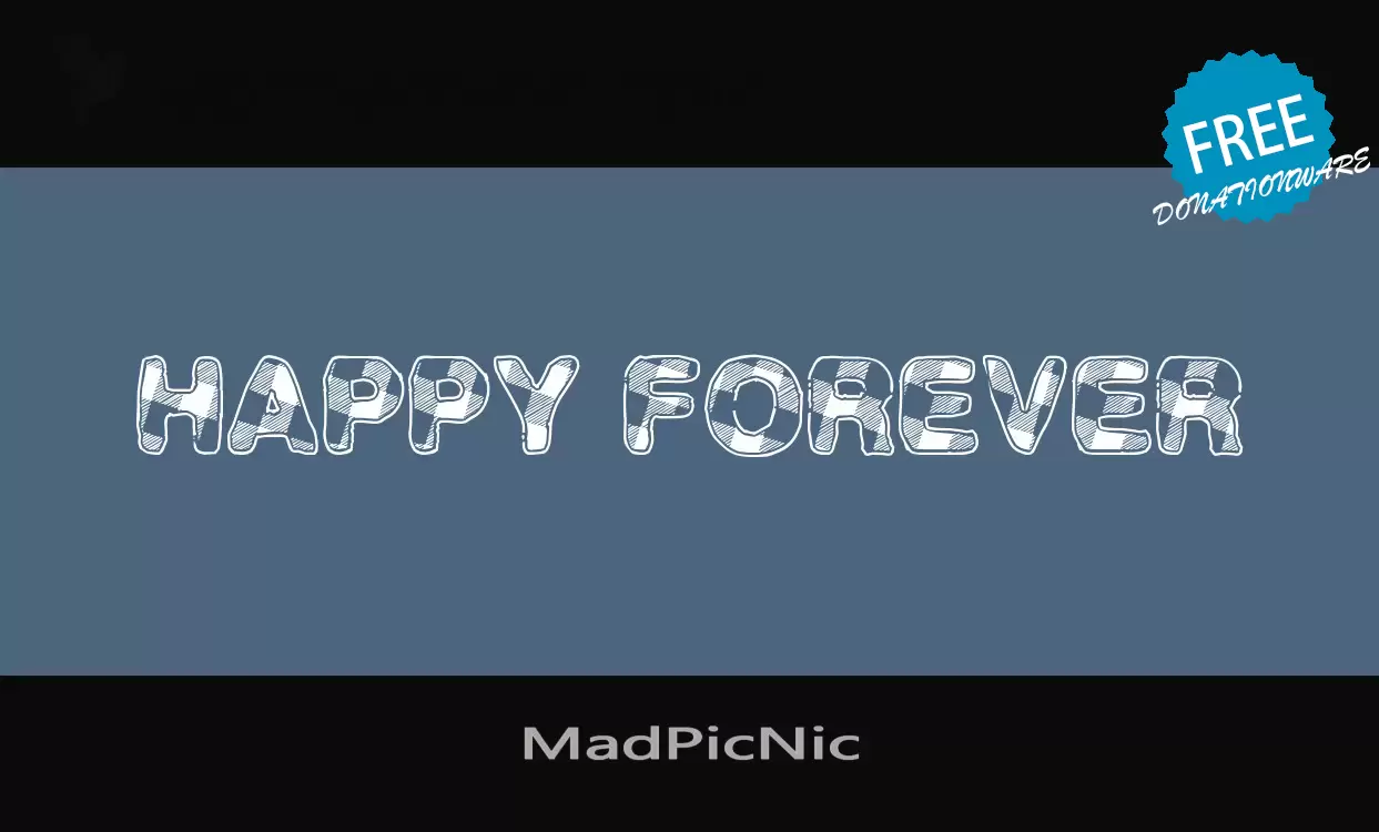 Font Sample of MadPicNic