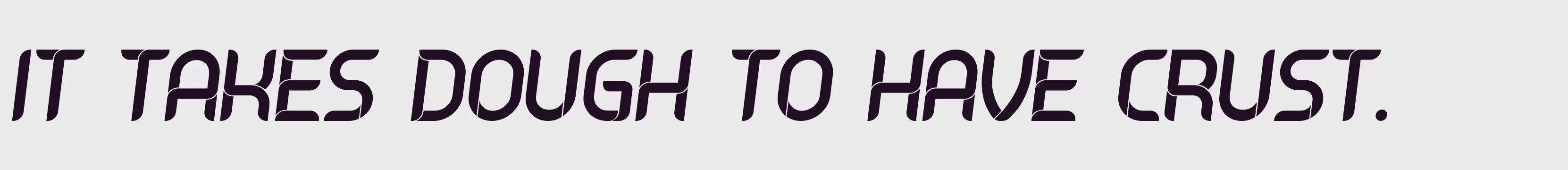 「Italic」字体效果图