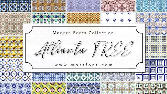 「Allianta-FREE」字体排版样式