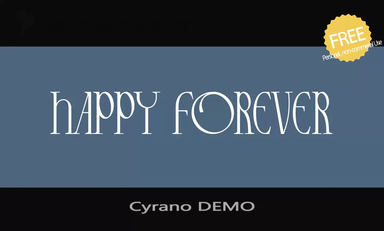「Cyrano-DEMO」字体效果图