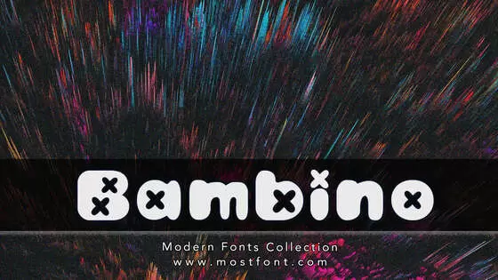「Bambino」字体排版图片