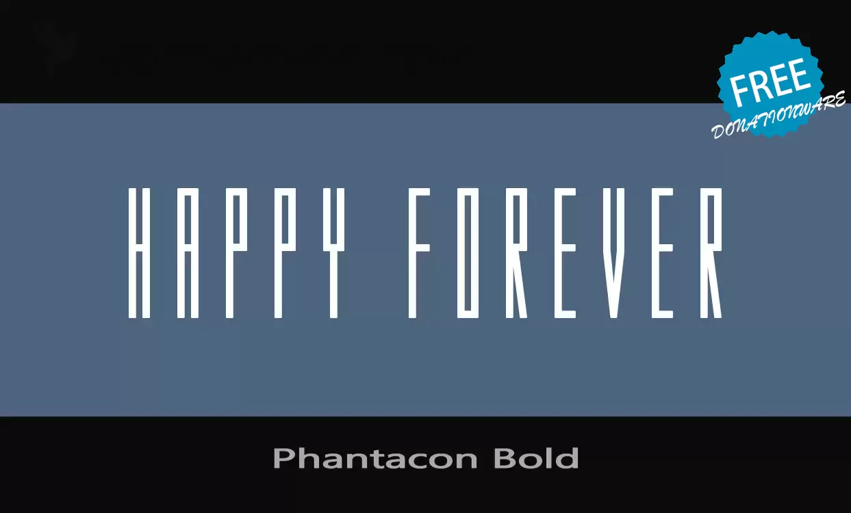 Font Sample of Phantacon-Bold
