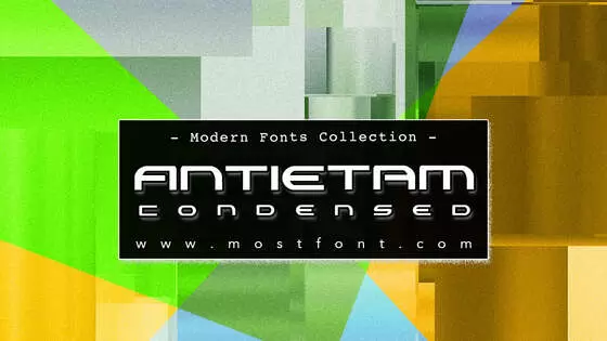 Typographic Design of Antietam-Condensed