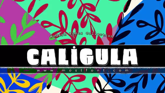 Typographic Design of Caligula