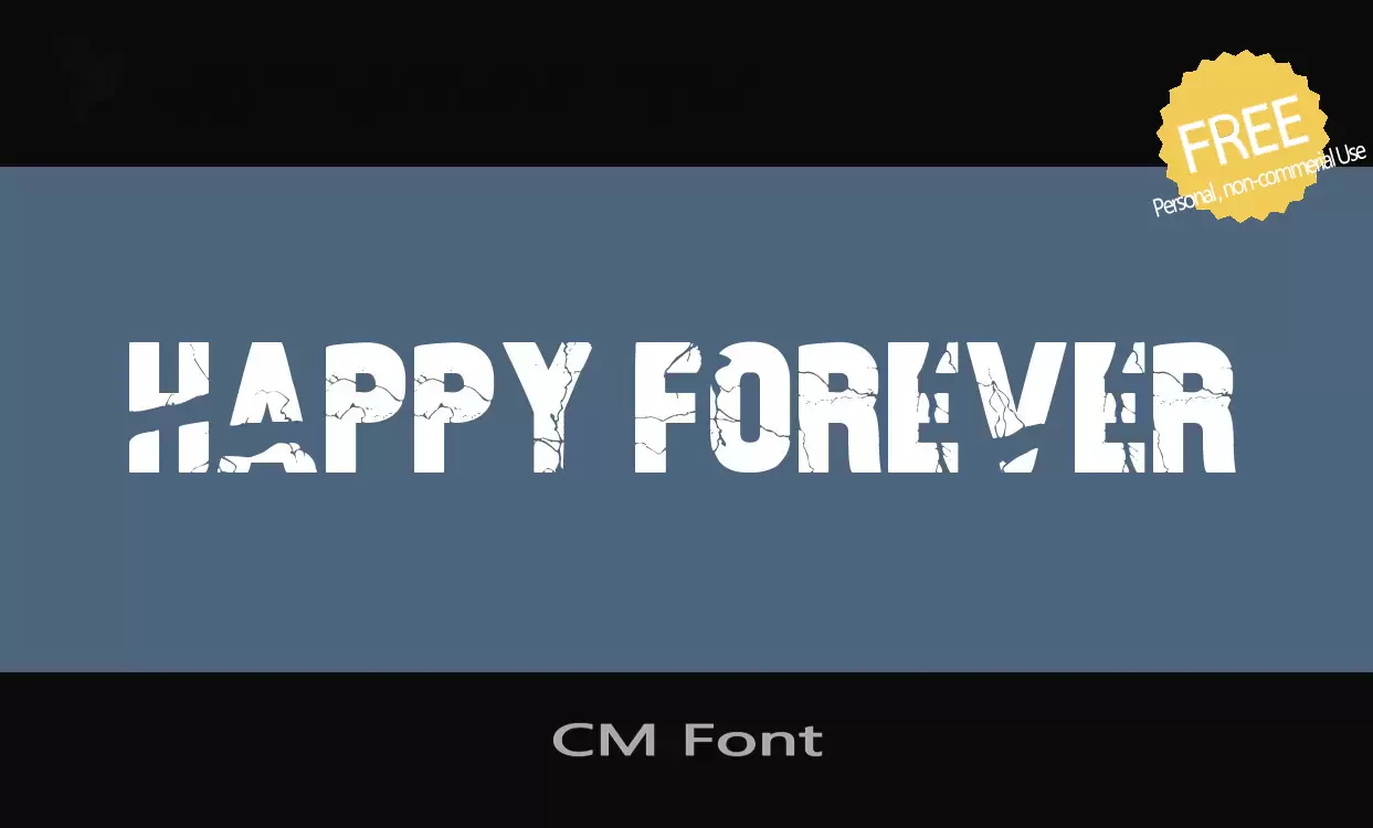 Sample of CM-Font