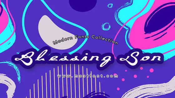 「Blessing-Son」字体排版样式