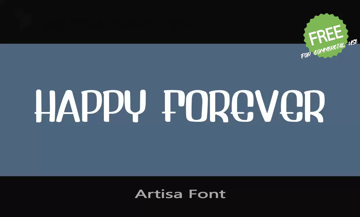 「Artisa-Font」字体效果图