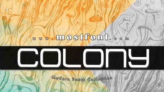 Typographic Design of Colony-Marines-Title