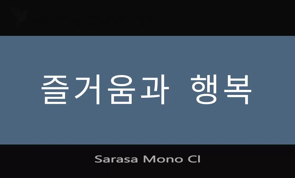 「Sarasa-Mono-Cl」字体效果图