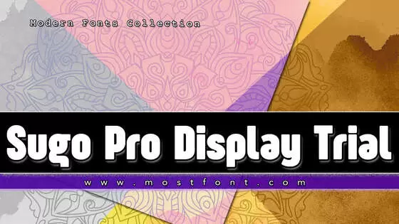 Typographic Design of Sugo-Pro-Display-Trial