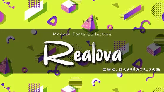 「Realova」字体排版图片