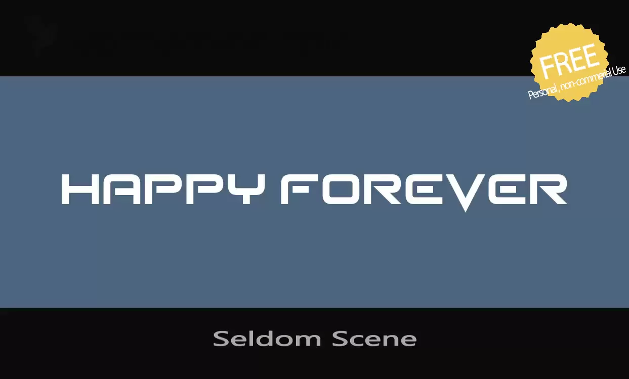 「Seldom-Scene」字体效果图
