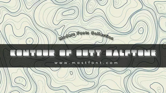 「Contour-Of-Duty-Halftone」字体排版图片