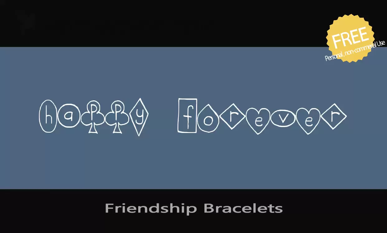 Sample of Friendship-Bracelets