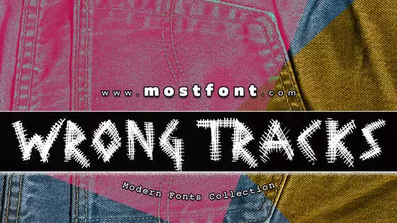 「Wrong-Tracks」字体排版图片