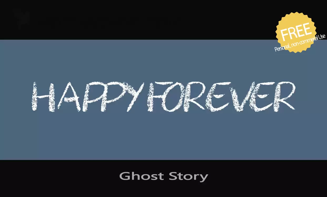 「Ghost-Story」字体效果图