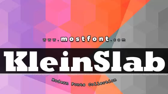 「KleinSlabserifBlaxX」字体排版样式