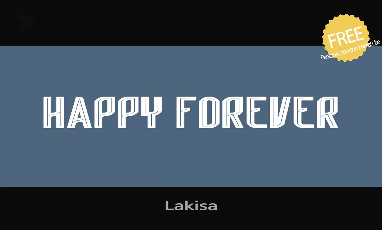 「Lakisa」字体效果图