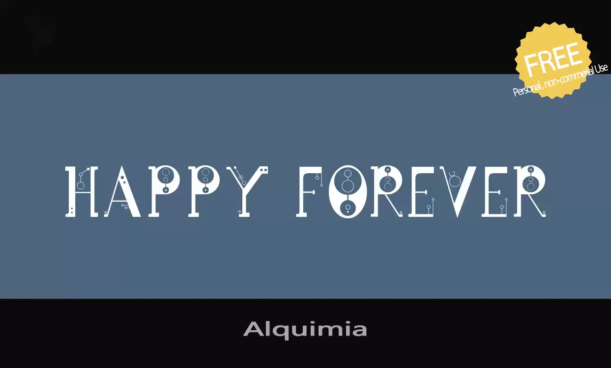 「Alquimia」字体效果图